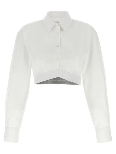 Alexander Wang Cropped Shirt In White