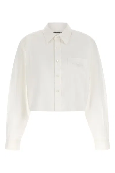 Alexander Wang Cropped Shirt In White
