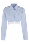 Alexander Wang Women Cropped Shirt In Animal Print