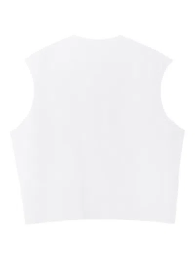 Alexander Wang Cropped Tank Top In White