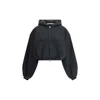 Alexander Wang Cropped Zip-up Hoodie