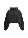 Alexander Wang Cropped Zip-up Hoodie