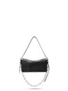 Alexander Wang Crushed Texture Slim Flap Bag With Contemporary Flair In Black