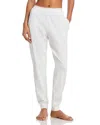 Alexander Wang Unisex Jogger In Cotton Waffle Thermal In White