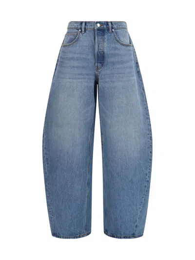 Alexander Wang Crystal Balloon Jeans In Multi