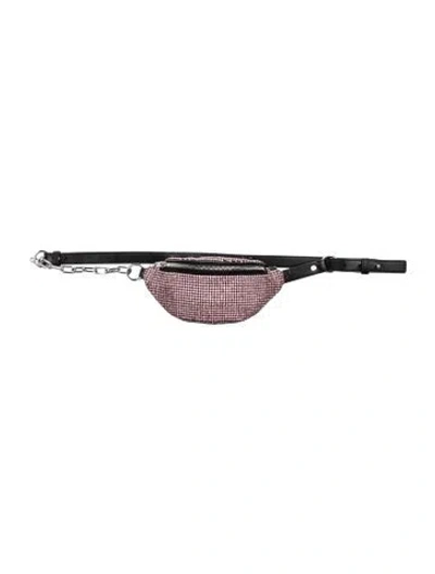 Pre-owned Alexander Wang Crystal Belt Bag In Pink