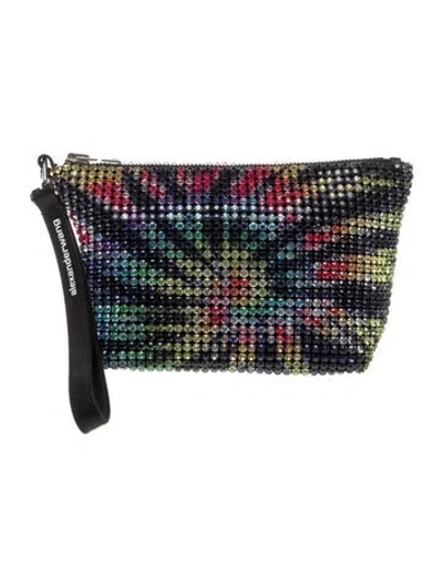 Pre-owned Alexander Wang Crystal Crossbody Bag In Blue