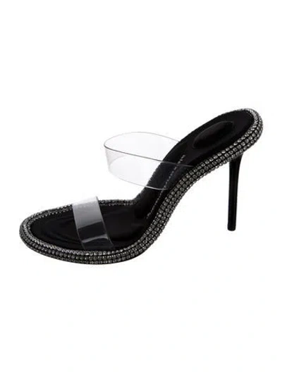Pre-owned Alexander Wang Crystal Crystal Embellishments Slides In Multi