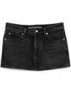 Alexander Wang Crystal-embellished Mini Skirt In Black