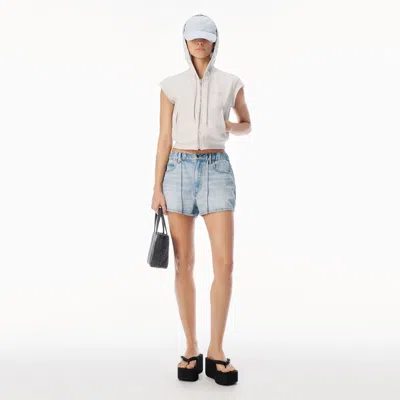 Alexander Wang Crystal Drawcord Marathon Short