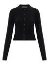 Alexander Wang Crystal-embellished Cardigan In Black