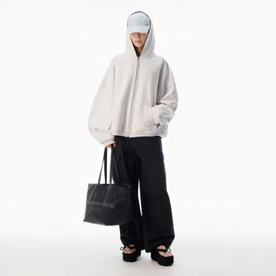 Alexander Wang Crystal Embellished Cargo Pant In Black