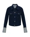 Alexander Wang Embellished Straight Jacket In Blue