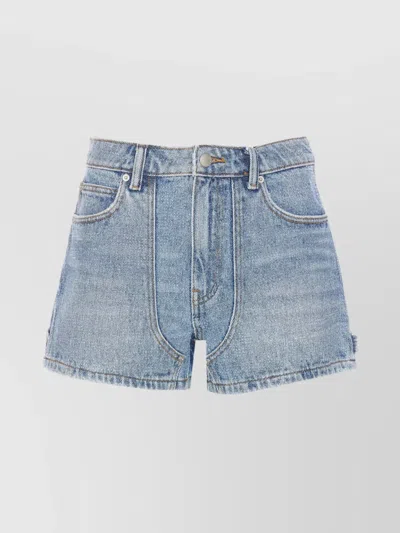 ALEXANDER WANG CRYSTAL EMBELLISHED HIGH-RISE WAIST SHORTS