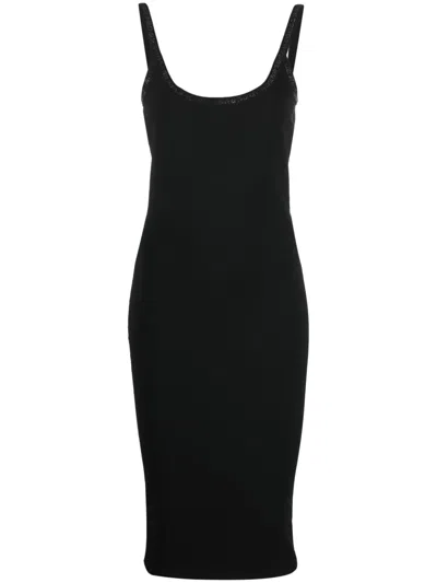 Alexander Wang Combinaison Effet Robe En Laine In Black