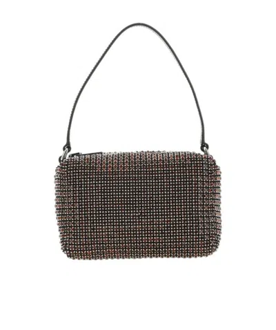 Alexander Wang Heiress Crystal-embellished Mini Bag In Black