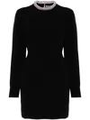 Alexander Wang Crystal-embellished Mini Dress In Schwarz
