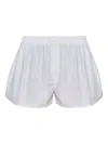 Alexander Wang Crystal-embellished Shorts In White
