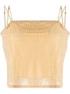 Alexander Wang Crystal-embellished Top In Neutrals