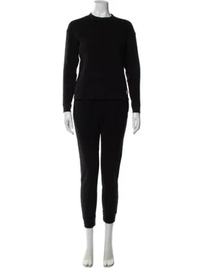 Pre-owned Alexander Wang Crystal Embellishments Lounge Set In Black