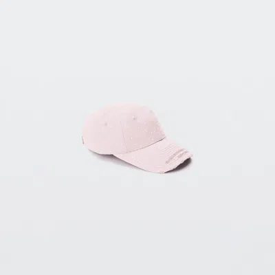 Alexander Wang Distressed Baseball Cap In Pink
