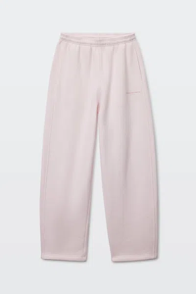 Alexander Wang Crystal Hotfix Mid-rise Relaxed Sweatpant In Purple