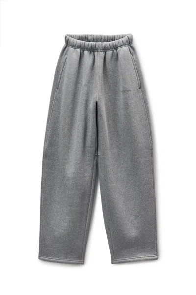 Alexander Wang Crystal Hotfix Mid-rise Sweatpant In Sidewalk