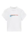 Alexander Wang Crystal Hotfix Star Jersey T-shirt In White