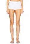 Alexander Wang Crystal Hotfix Waffle Short In White