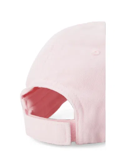 Alexander Wang Crystal Hotfix-logo Twill Baseball Cap In Pink