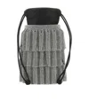 Alexander Wang Crystal-mesh Bucket Bag In Gray