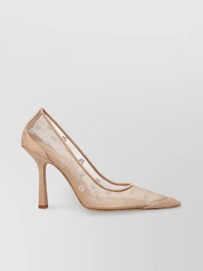 ALEXANDER WANG 'CRYSTAL MESH POINTED STILETTO PUMPS'