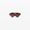 ALEXANDER WANG CRYSTAL MESH SILK HEART EYE MASK