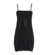 Alexander Wang Robe Mini Moulante À Strass In Black