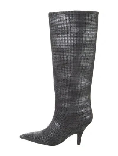 Pre-owned Alexander Wang Crystal Rain Boots In Blue