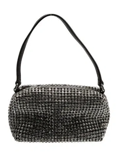 Pre-owned Alexander Wang Crystal Shoulder Bag In Black