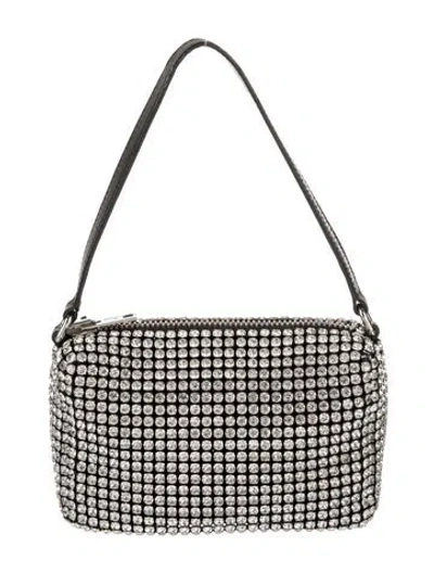 Pre-owned Alexander Wang Crystal Top Handle Bag In Black