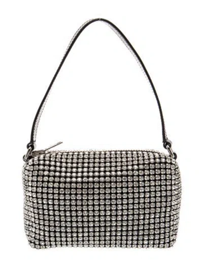 Pre-owned Alexander Wang Crystal Top Handle Bag In Black