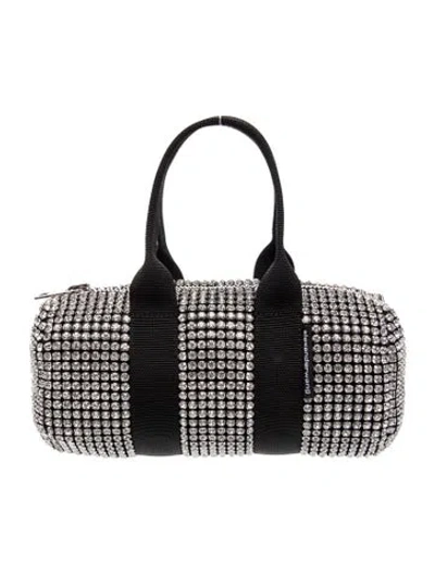Pre-owned Alexander Wang Crystal Top Handle Bag In Black