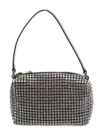 Pre-owned Alexander Wang Crystal Top Handle Bag In Black