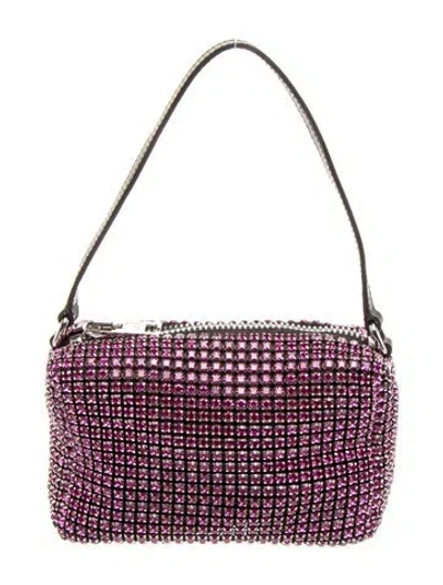 Pre-owned Alexander Wang Crystal Top Handle Bag In Pink