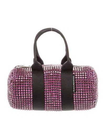 Pre-owned Alexander Wang Crystal Top Handle Bag In Pink