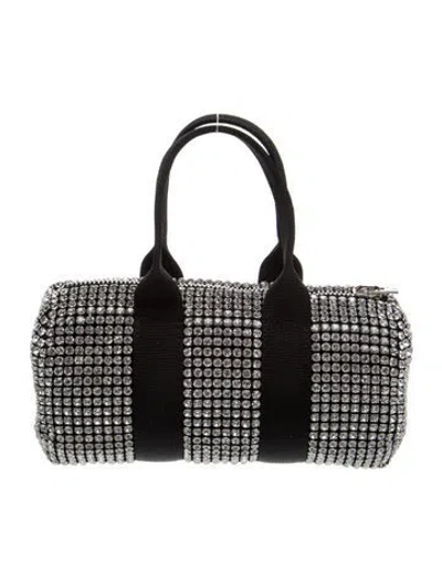 Pre-owned Alexander Wang Crystal Top Handle Bag W/ Tags In Black