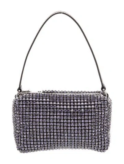 Pre-owned Alexander Wang Crystal Top Handle Bag W/ Tags In Blue