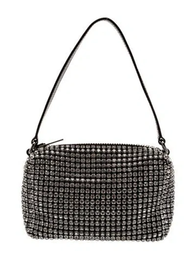 Pre-owned Alexander Wang Crystal Top Handle Bag In White