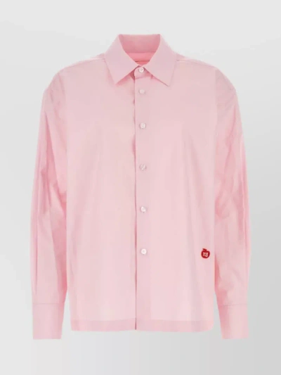 Alexander Wang Cuffed Sleeves Poplin Shirt In Pastel