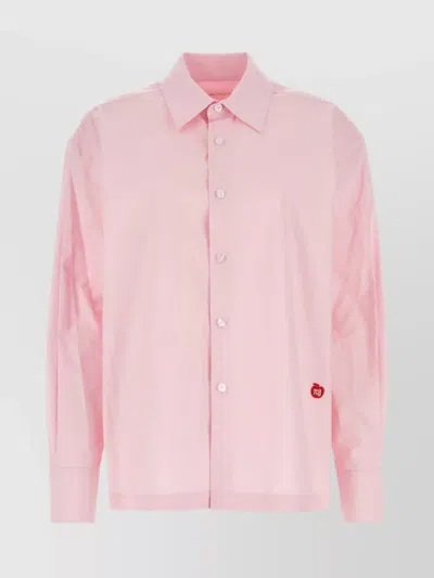 Alexander Wang Cuffed Sleeves Poplin Shirt In Pastel
