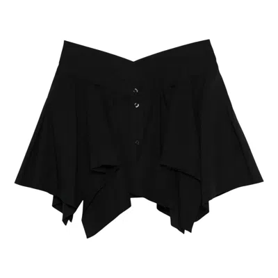 Alexander Wang Cut Off Skirt In Black