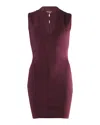 Alexander Wang Cut-out Bodycon Dress In Burgundy Rayon In Burgundy
