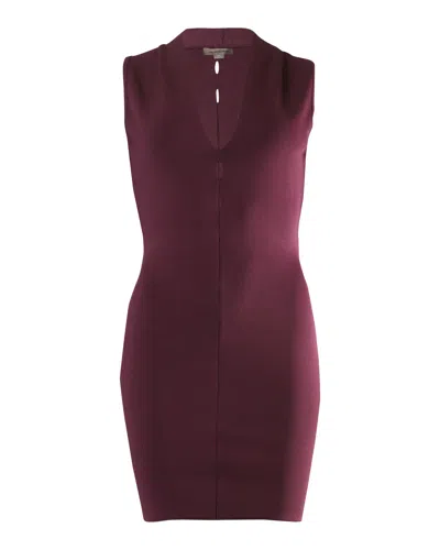 Alexander Wang Cut-out Bodycon Dress In Burgundy Rayon